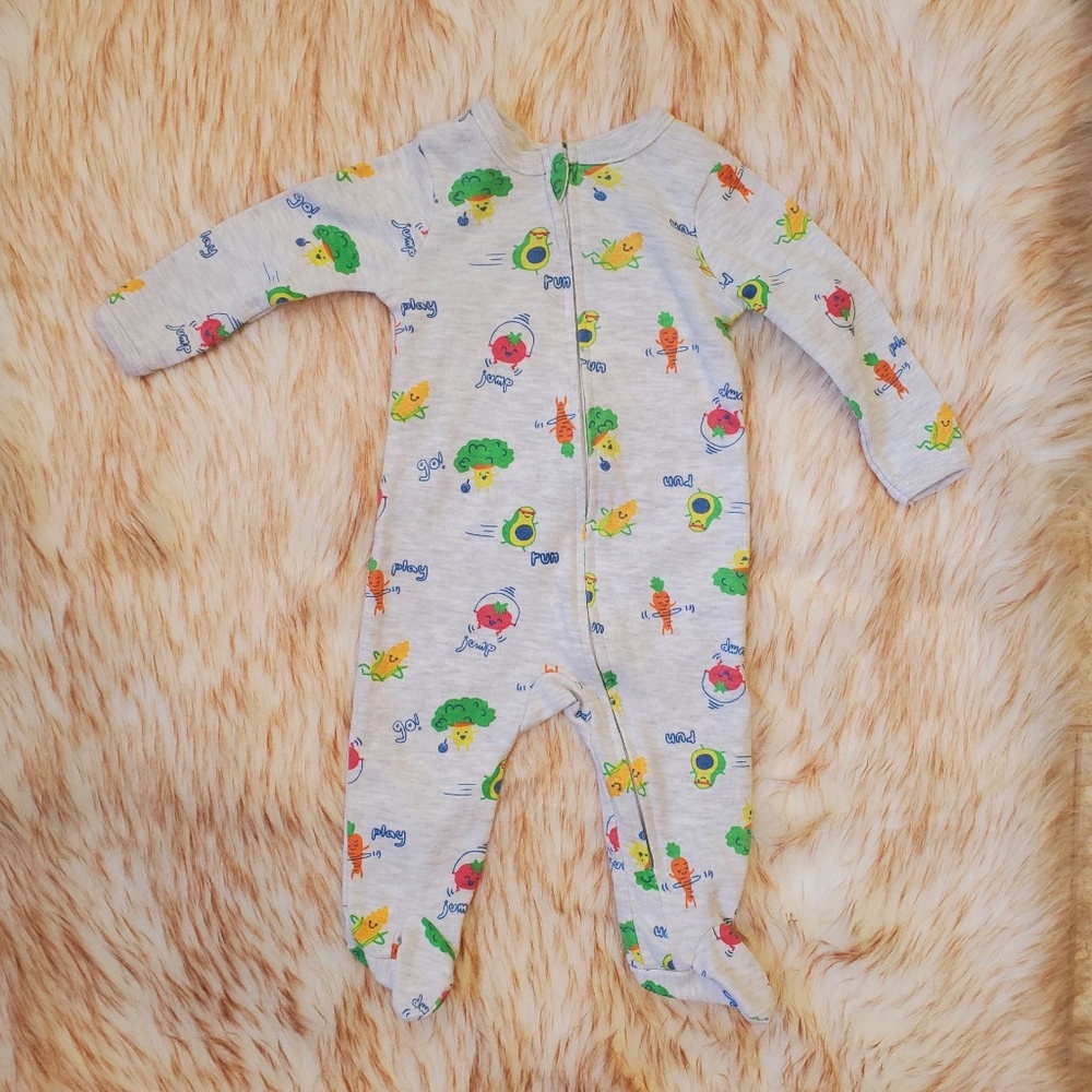 Kid's Baby NWOT 3/6 Month Emporio Baby Avocado Footies One Piece